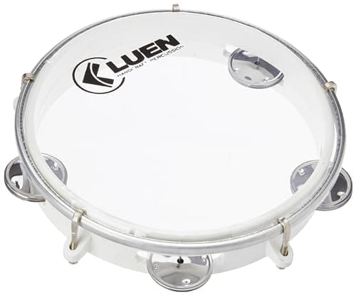 Pandeiro Abs Branco Junior Pele Cristal 08"- Luen