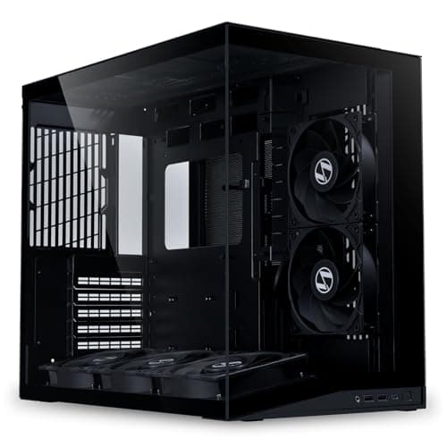 Gabinete Gamer Lian Li O11 Dynami Mini V2 Flow Preto Com 5 Fans O11DMIV2FX BLACK