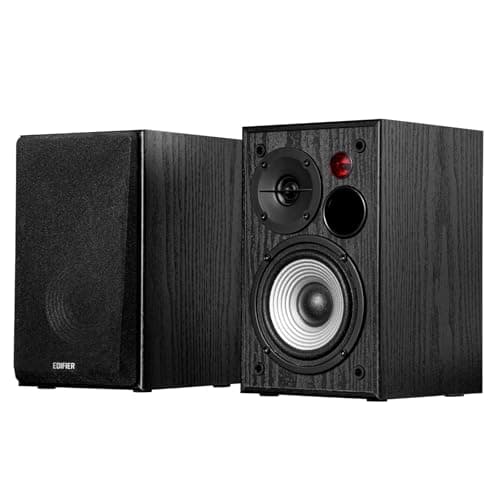 Edifier R990BT Alto-falantes Bluetooth para computador – Alto-falante ativo 2.0 – Monitor de estúdio alimentado para PC Smartphone Tablet – Gabinete MDF – 24W RMS (par)