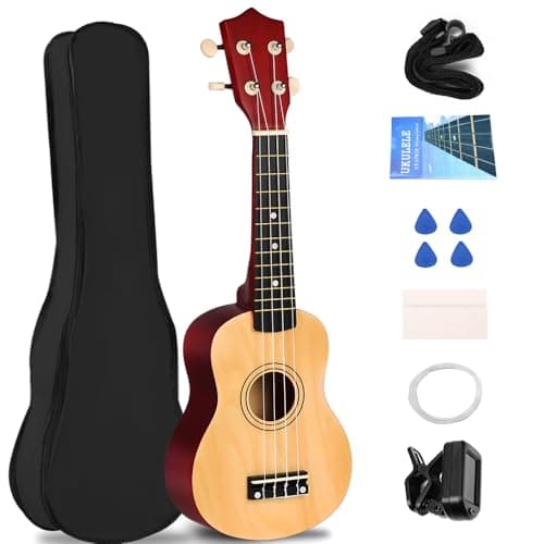 Ukulele 21 Polegadas, Madeira, Soprano, Concert, Tenor, Acústico, Ukulele, Ukulele Soprano Ukelele, Ukulele Concert, Ukulele Tenor(Amarelo)