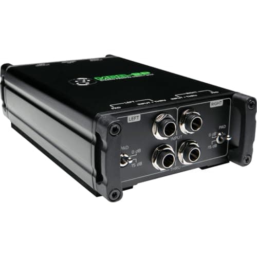 Direct box passivo MDB-2P Mackie em fundo branco