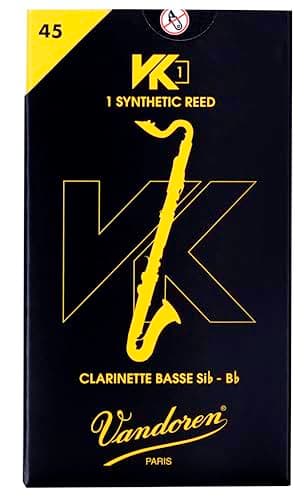 Vandoren Palheta sintética para clarinete baixo VK1, força 45