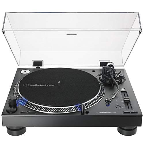 Toca-Discos Audio-Technica Audio-Technica Manual DJ Profissional AT-LP140XP-BK Direct-Drive com cartucho AT-XP3, Preto, Bivolt 120/240V