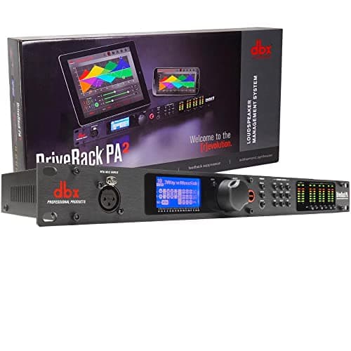 Processador de Áudio DBX PA2 by Harman 127V Drive Rack - Imagem frontal com display LCD e controles visíveis