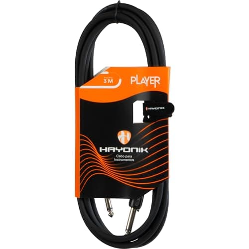 Cabo para instrumentos HAYONIK Player 3m com conectores P10 x P10