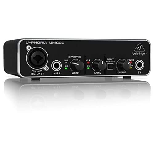 Behringer UMC22 Interface de Áudio USB 2.0