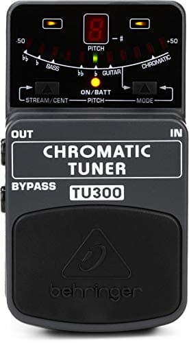 Pedal Afinador Cromático Behringer TU300 para Guitarra