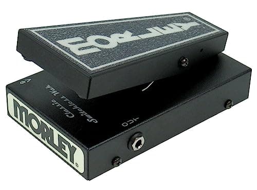 Pedal de Wah Morley Clássico 20/20 preto com texto branco