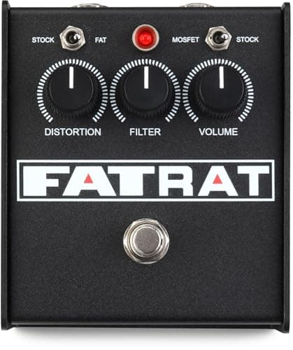 Pro Co Sound Pedal de Distorção Fatrat com Clipping Mosfet Selecionável E Distorção Thick Boost
