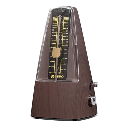 KINGSTER VEDO Metrônomo mecânico,Núcleo mecânico de cobre formato clássico, batida precisa, vários modos de batida, adequado para piano, guitarra, bateria, violino, bateria,saxofone madeira som alto