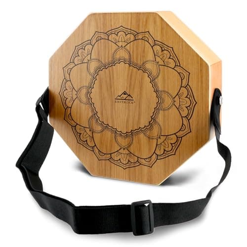 EASTROCK Cajon Portátil - Tambor de Mão Com Dois Tons e Fio de Caixa