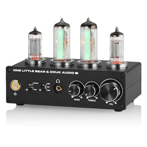 Pré-amplificador de toca-discos estéreo Douk Audio com válvula de vácuo T9