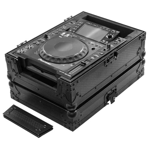 Caixa de tabuleiro industrial compatível com a maioria dos mixers de DJ de 30,48 cm ou vários leitores de CDJ