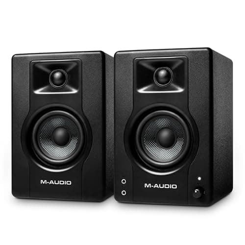 M-Audio Monitores de Estúdio BX3 de 3,5", Alto-Falantes HD PC para Gravação e Multimídia, 120W, Par
