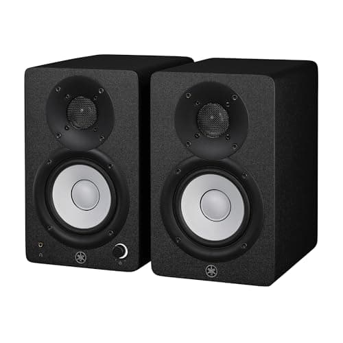 Yamaha Monitor de estúdio alimentado por HS4 em preto, par (HS4 B)