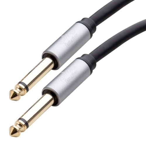 Cabo de guitarra P10 mono TS 1,5m para estúdio de áudio