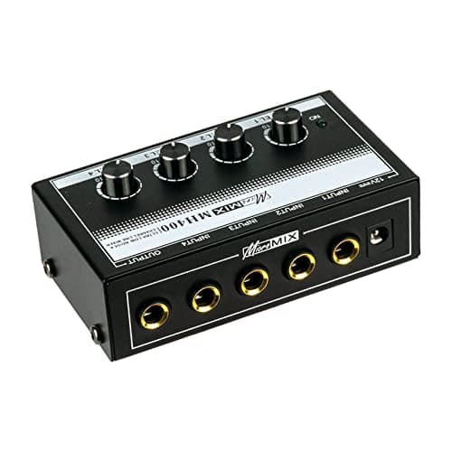 TTETTZ Mixer de Som Controle de Volume Amplificador de áudio para Instrumentos Teclados Baixo