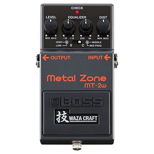 Pedal de Distorção BOSS Pedal MT-2W Metal Zone Waza Craft