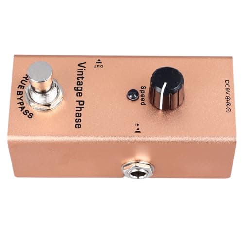 Acouto Bypass do Pedal de Distorção de Guitarra - Pedal de Efeito de Guitarra de Tipo único Ajuste Preciso de Efeito Portátil de Liga de Alumínio - Distorção e Overdrive para Efeitos de (Fase