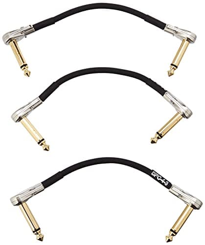 Cabo de pedal compacto BOSS BPC-4-3, 4 polegadas, preto e dourado