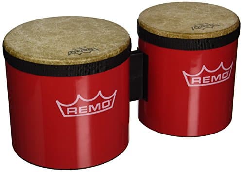 Remo BG-5300-52 Festival Bongo Drum - Vermelho, 15,24 cm - 17,78 cm
