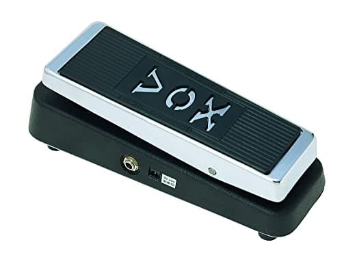 Pedal de efeito de guitarra Wah-Wah VOX, preto com detalhes cromados, modelo V847A