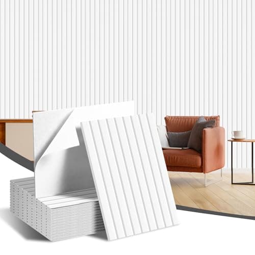 Pacote com 12 painéis de parede acústicos grandes, painéis à prova de som para parede, painéis autoadesivos acústicos à prova de som de 40,6 x 30,6 cm x 0,4 polegadas, tratamento acústico para estúdio