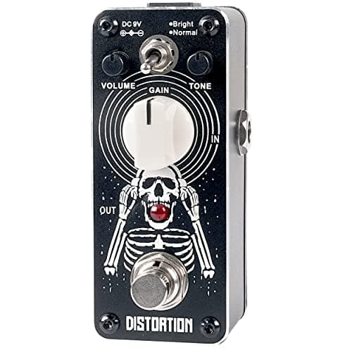 Sondery Pedal de Distorção com 2 Efeitos: Bright e Normal, Som Clássico Britânico Dos Anos 70/80, Mini Pedal de Efeito para Guitarras Elétricas com True Bypass, Série Art Design.