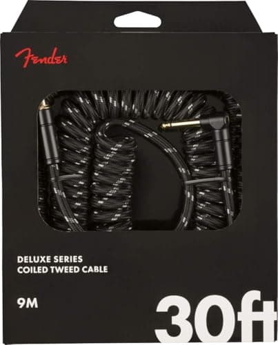Fender Cabo de Instrumento, 30' Tweed Preto na embalagem