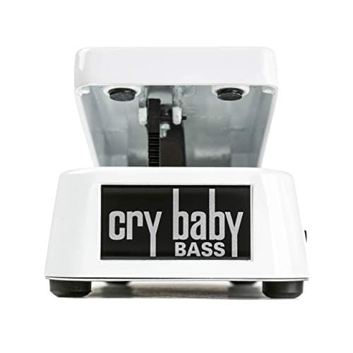 Pedal CRYBABY Bass Wah - 105Q, branco com detalhes em preto, logotipo cry baby BASS