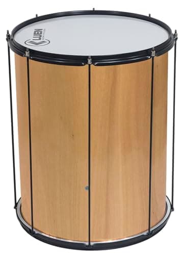 Surdo 60X20 Folheado Verniz Aro Chapa Preto Pele Leitosa 10 Afin - Brasil - Luen