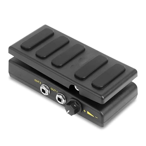 Pedal de Volume para Guitarra com Função de Ganho, Wah e Controle de Volume Ativo, Pedal de Efeitos 2 em 1 para Guitarra Elétrica