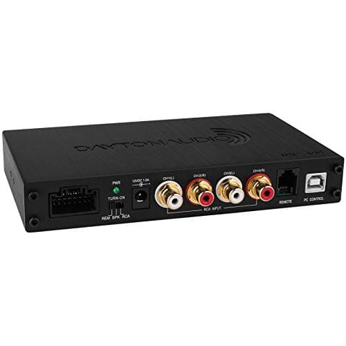 Processador de sinal digital Dayton Audio DSP-408 4 entradas 8 saídas
