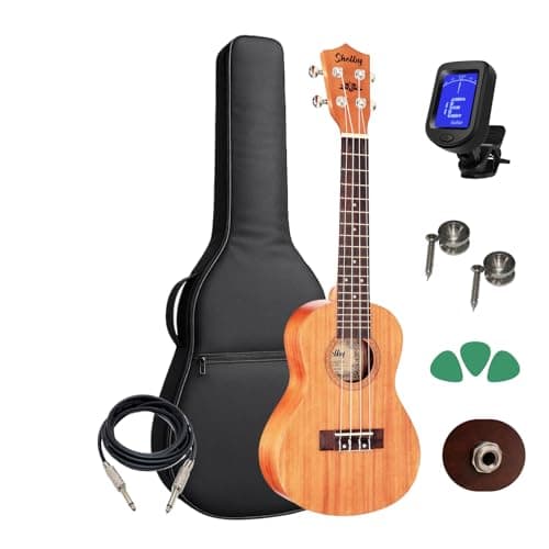 Ukulele Eletroacústico Shelby Su23m + Capa E Acessórios