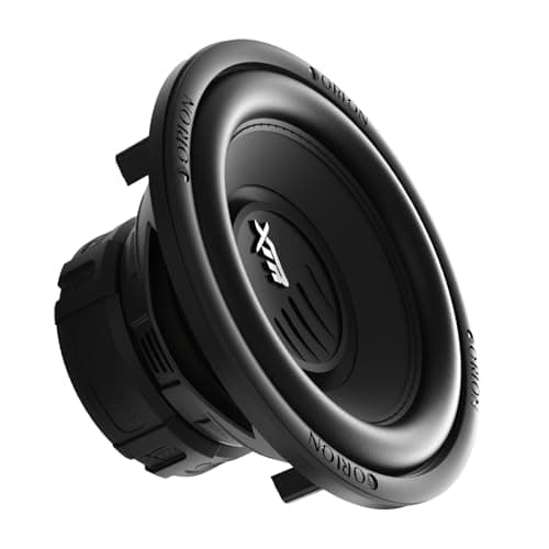 ORION Subwoofer automotivo XTR Series XTR102D de 25,4 cm – Potência máxima de 2000 W, 500 W RMS, 2 Ohm duplo de alta temperatura, conexão Spider entrelaçada com resfriamento de bobina de voz melhorada