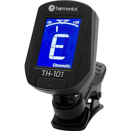 Afinador digital cromático Harmonics TH-101 para violão, guitarra, baixo e ukulele