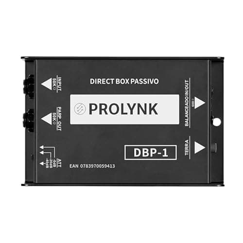 Caixa Direta Prolynk DBP-1 para Instrumentos Musicais, Qualidade Premium