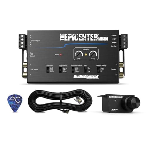 Processador de Áudio AudioControl Epicenter Micro com Cabo e Controle Remoto