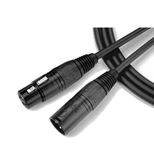 Cabo XLR macho para XLR fêmea preto 30 pés Santo Angelo