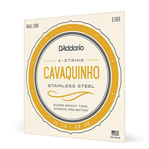 ENCORDOAMENTO PARA CAVAQUINHO EJ93 STAINLESS STEEL WOUND .011 .013 .023 .028 - D'ADDARIO