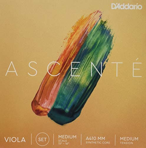 Encordoamento Para Viola de Arco Tensão Média D'Addario Bowed Ascenté A410 MM