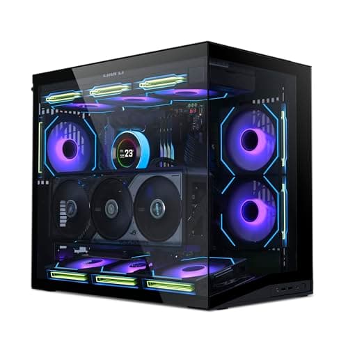 Gabinete Gamer Lian Li O11 Dynamic Mini V2 Preto Sem Fans O11DMIV2X
