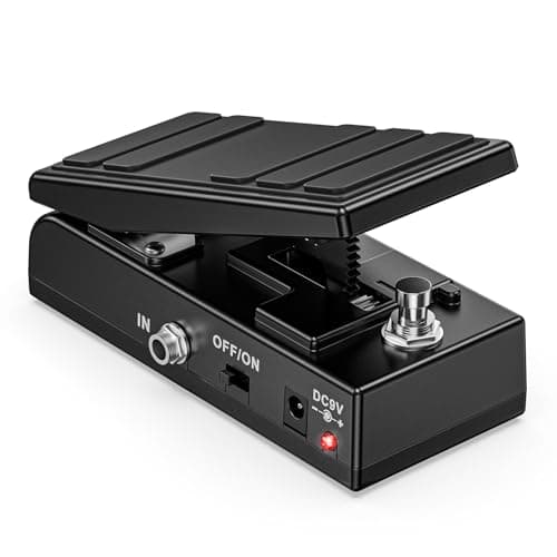 Pedal Wah para Guitarra LEKATO com Controle de Volume e Botão de Liga/Desliga