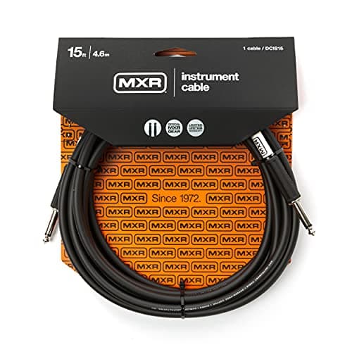 Cabo de instrumento MXR 4,5 m preto com embalagem laranja