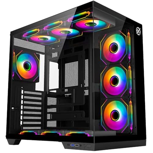 Gabinete Kalkan Skye Preto Aquário ATX USB 3.0 Sem Fans KLK00041