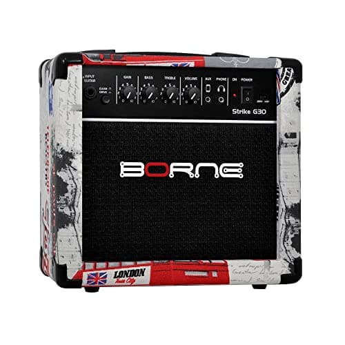 Amplificador Cubo Para Guitarra Borne Strike G30 London 15W Bivolt Automático