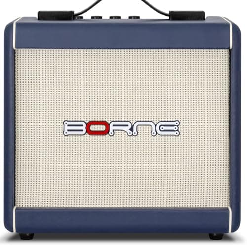 Amplificador Cubo Para Guitarra Borne F60 Azul 15W Bivolt Automático