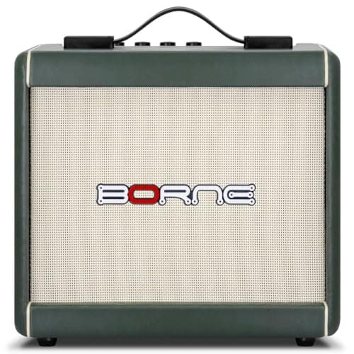 Amplificador Cubo Para Guitarra Borne F60 Verde 15W Bivolt Automático