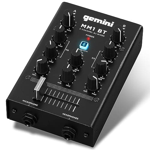 Mixer Dj analógico Bluetooth Gemini Mm1bt