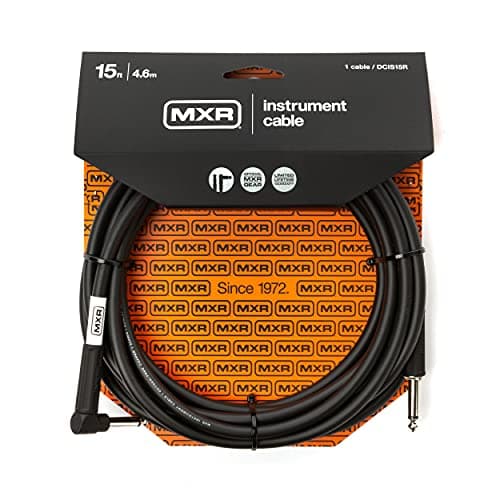 Cabo de instrumento MXR DCIS15R de 15 pés, embalagem preta e laranja
